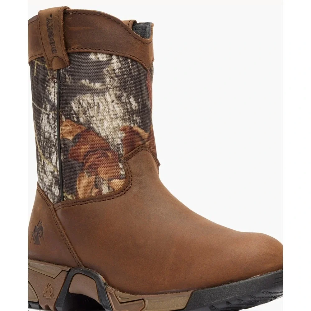 Boys‎ ROCKY KIDS' AZTEC WELLINGTON BOOT size 4M water resistant camouflage